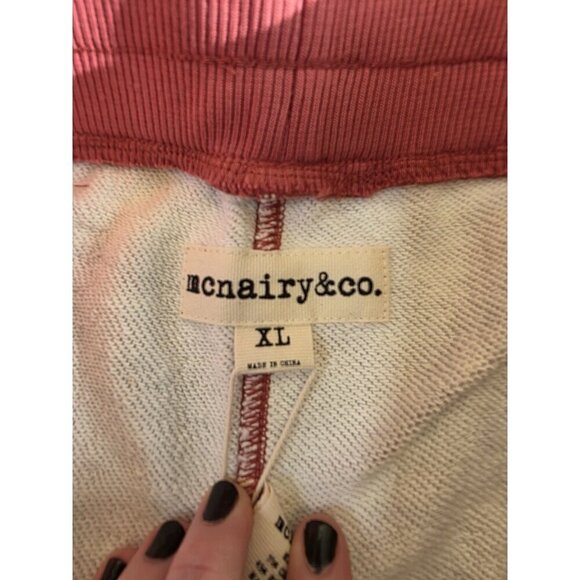 Mcnairy & co Sweatpants Mens SZ XL Orion Pink Cuffed Drawstring Streetwear NWT - Picture 4 of 9